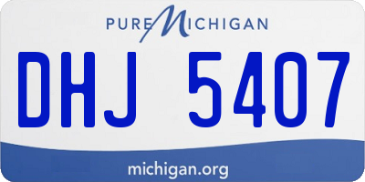 MI license plate DHJ5407