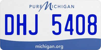 MI license plate DHJ5408