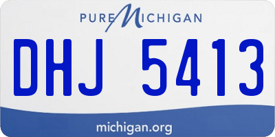 MI license plate DHJ5413