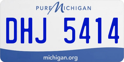MI license plate DHJ5414