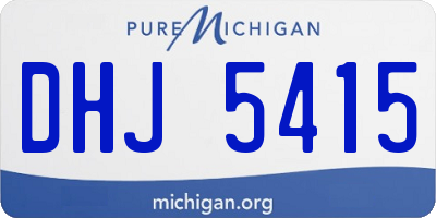 MI license plate DHJ5415