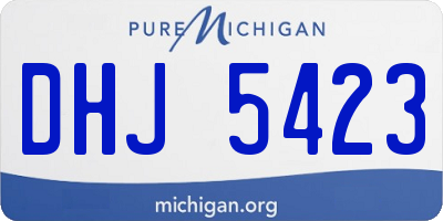 MI license plate DHJ5423