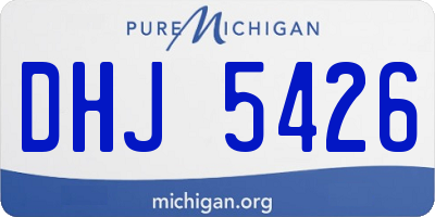 MI license plate DHJ5426