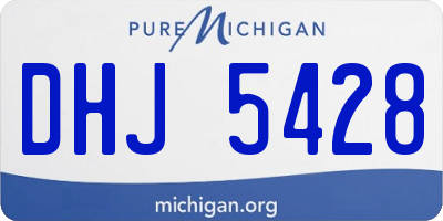 MI license plate DHJ5428