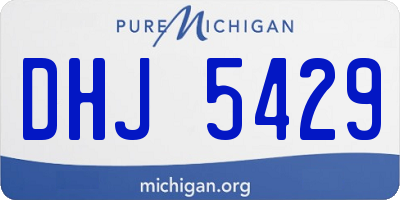 MI license plate DHJ5429