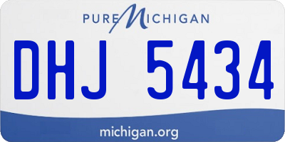 MI license plate DHJ5434