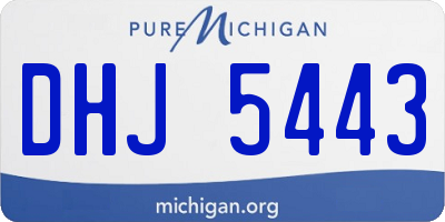 MI license plate DHJ5443