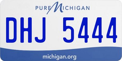 MI license plate DHJ5444