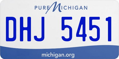 MI license plate DHJ5451