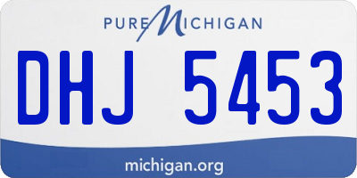 MI license plate DHJ5453