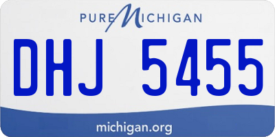 MI license plate DHJ5455
