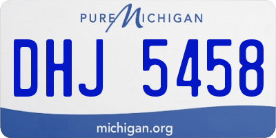 MI license plate DHJ5458