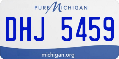 MI license plate DHJ5459