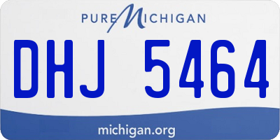 MI license plate DHJ5464