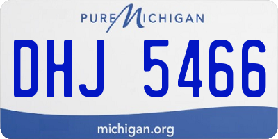 MI license plate DHJ5466