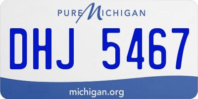 MI license plate DHJ5467