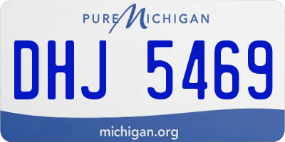 MI license plate DHJ5469
