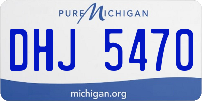 MI license plate DHJ5470