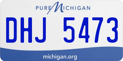 MI license plate DHJ5473