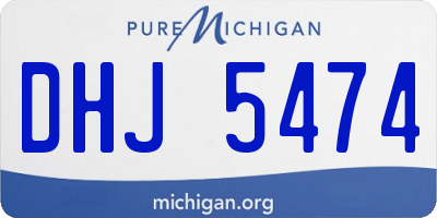 MI license plate DHJ5474