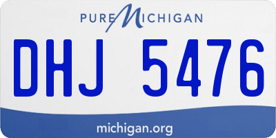 MI license plate DHJ5476