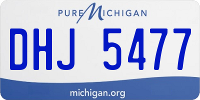 MI license plate DHJ5477