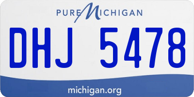 MI license plate DHJ5478