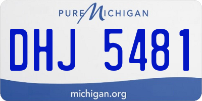 MI license plate DHJ5481