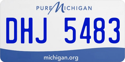 MI license plate DHJ5483