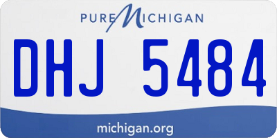 MI license plate DHJ5484
