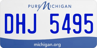 MI license plate DHJ5495