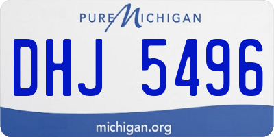 MI license plate DHJ5496