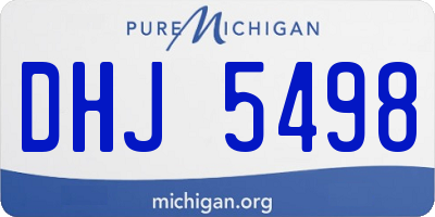 MI license plate DHJ5498