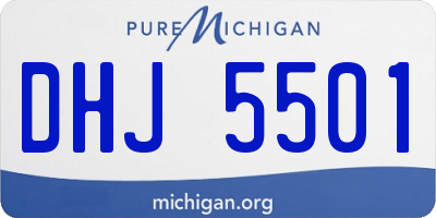 MI license plate DHJ5501