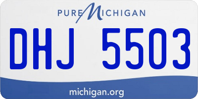 MI license plate DHJ5503