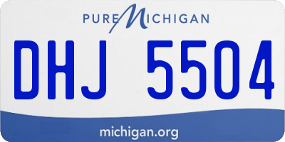 MI license plate DHJ5504