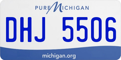 MI license plate DHJ5506