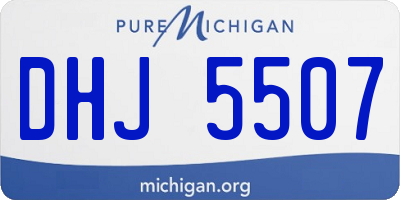 MI license plate DHJ5507