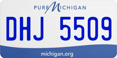 MI license plate DHJ5509