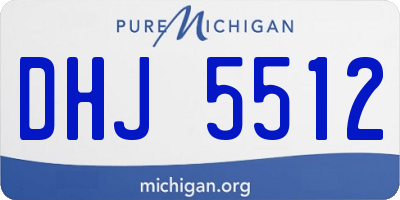 MI license plate DHJ5512