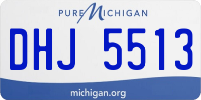 MI license plate DHJ5513