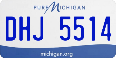 MI license plate DHJ5514