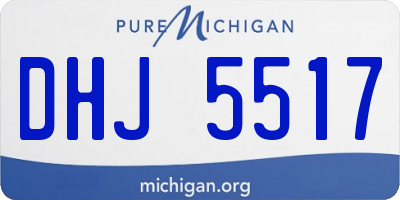 MI license plate DHJ5517