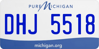 MI license plate DHJ5518