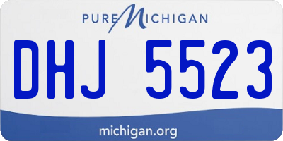 MI license plate DHJ5523