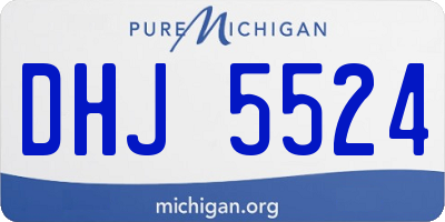 MI license plate DHJ5524