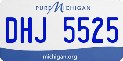 MI license plate DHJ5525