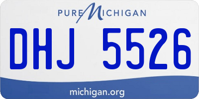 MI license plate DHJ5526