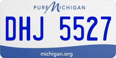 MI license plate DHJ5527