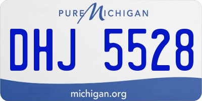 MI license plate DHJ5528